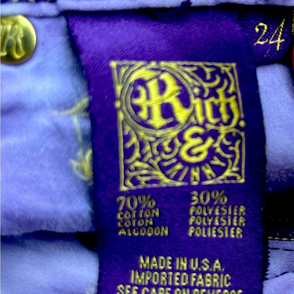 Rich & Skinny Sleek Nightshift VTG Size 24 Straight Leg - Picture 2 of 4